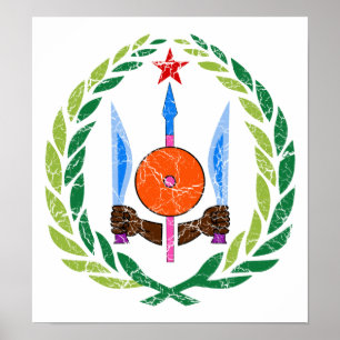 Djibouti vapensköld poster