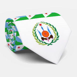 Djiboutian Flagga & Jacka av Arm, Flagga Djibouti Slips
