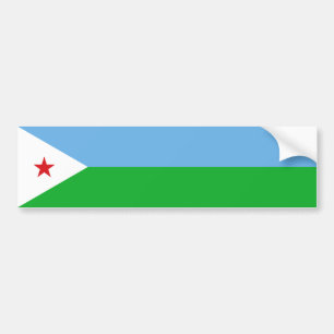 Djiboutis flagga bildekal