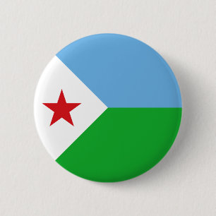 Djiboutis flagga knapp