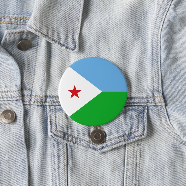 Djiboutis flagga knapp (In Situ)