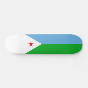 Djiboutis flagga mini skateboard bräda 18,5 cm