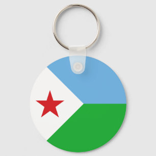 Djiboutis flagga nyckelring