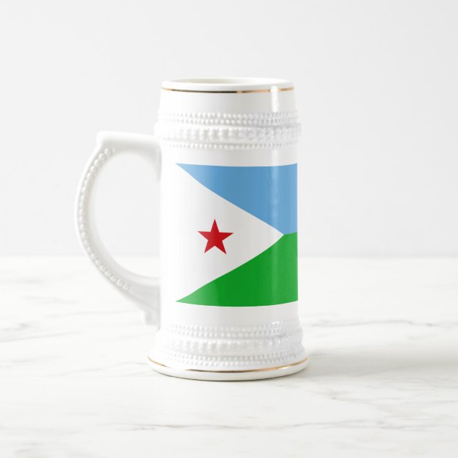 Djiboutis flagga sejdel (Vänster)
