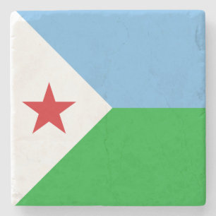 Djiboutis flagga stenunderlägg