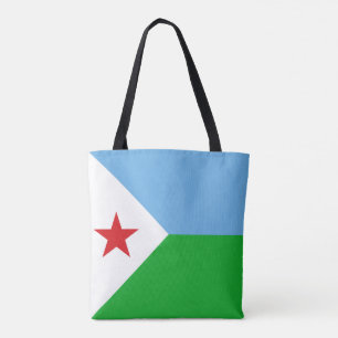 Djiboutis flagga tygkasse
