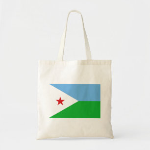 Djiboutis flagga tygkasse