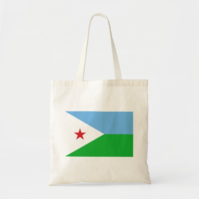 Djiboutis flagga tygkasse (Framsidan)