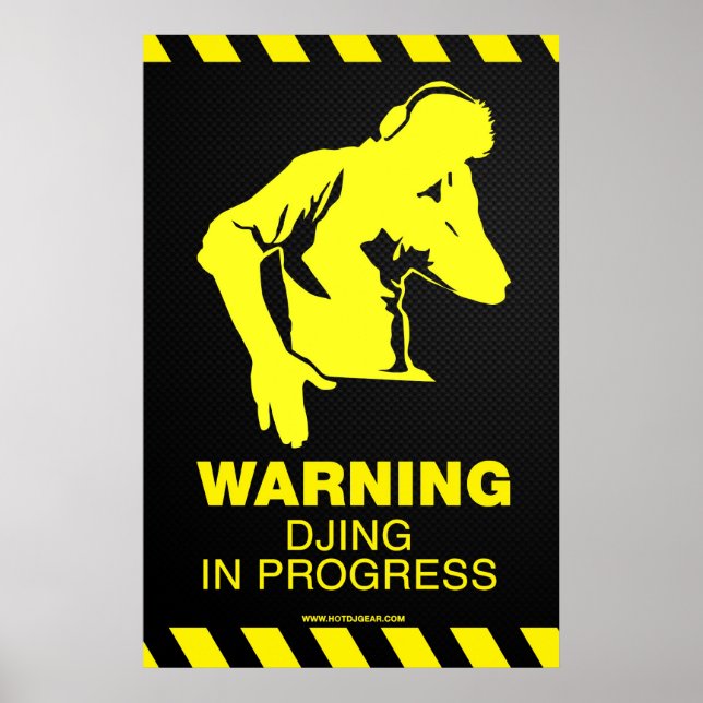 DJing Pågående - DJ Poster avtagbart däck (Framsidan)