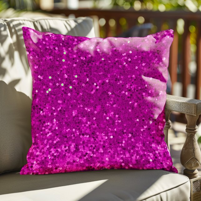 Djordbär Glam Falskt Glitter Mönster Kudde (Skapare uppladdad)