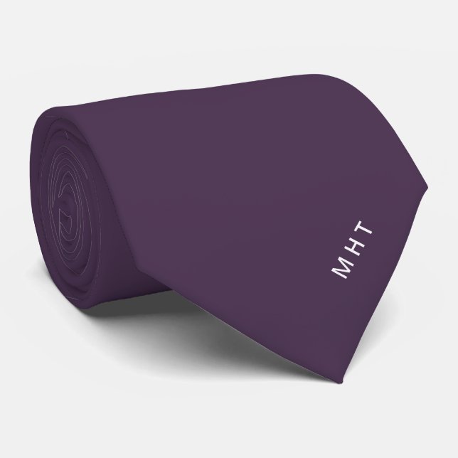 Djordbär Modern Initial Minimalistisk Monogram Slips (Rullad)
