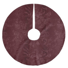 Djordbärsröd burgunder Röd blomster Jul Julgransmatta Borstad Polyester