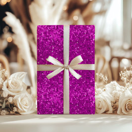 Djordj Rosa Glam Fals Glitter Mönster Presentpapper