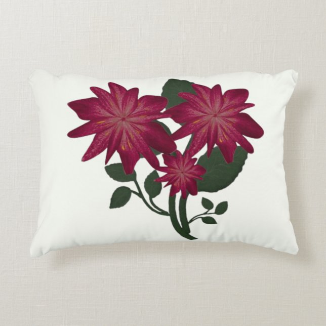 Djordjros blomsterdesign Matta Prydnadskudde (Framsidan)
