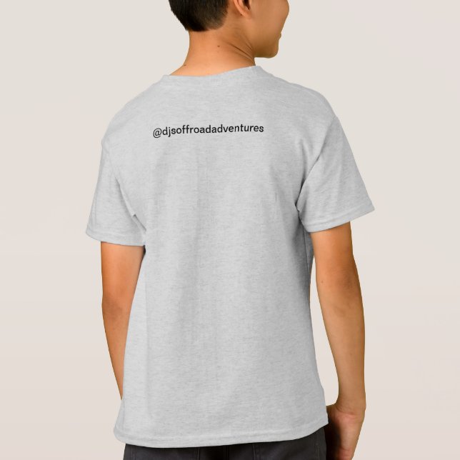 DJ's Off-Road Äventyr: DJ Ansikte fruktar T Shirt (Baksida)