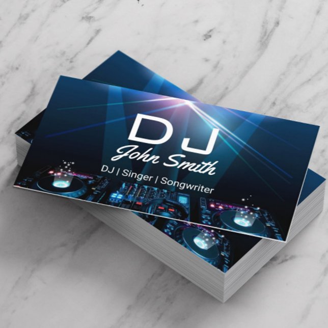 DJs Singer Songwriter Professionell Music Visitkort (Skapare uppladdad)