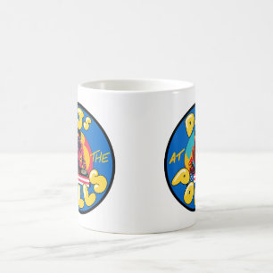 DJs vid Polls-Round Logotyp Mugg