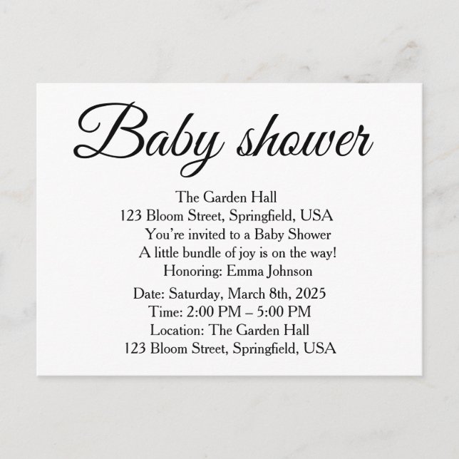 DjskisAnnouncement Postcard Meddelande Vykort (Framsida)