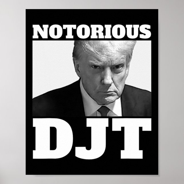Djt President Trump 2024 Trump Mugshot Poster (Framsidan)