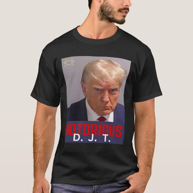 Djt - Trump Mugg Shot - 24 augusti 2023 T Shirt (Framsida)