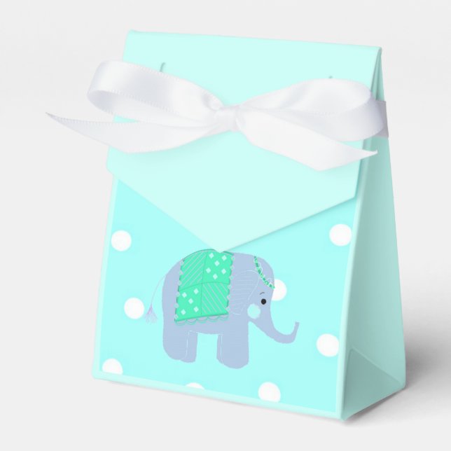 Djungel elefant med filt presentaskar (Framsidan Sidan)