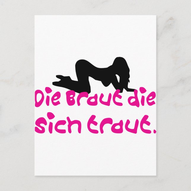 djungel gesellenabschlied / hochzeit vykort (Framsida)