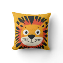 Djungel kul lejon barnkammare Handritad design