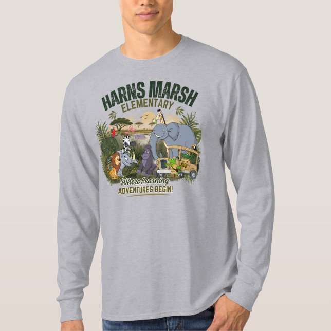 Djungel långärmad t shirt (Framsida)