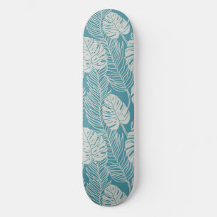Djungel lyx - monstera och palm mini skateboard bräda 18,5 cm