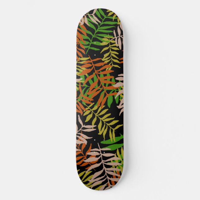 DJUNGEL NATUR BLAD  MINI SKATEBOARD BRÄDA 18,5 CM (Framsida)