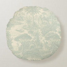 Djungel Toile Mönster Tropisk Scenisk Design