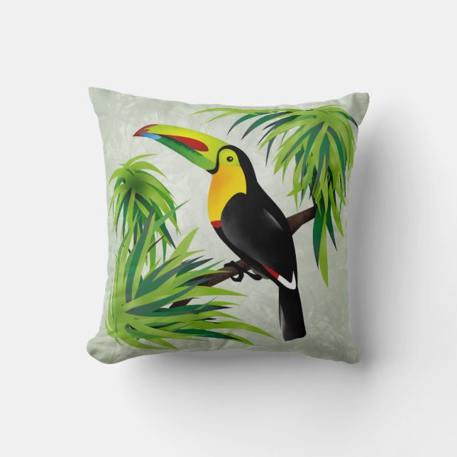 Djungel Toucan Kudde (Framsida)
