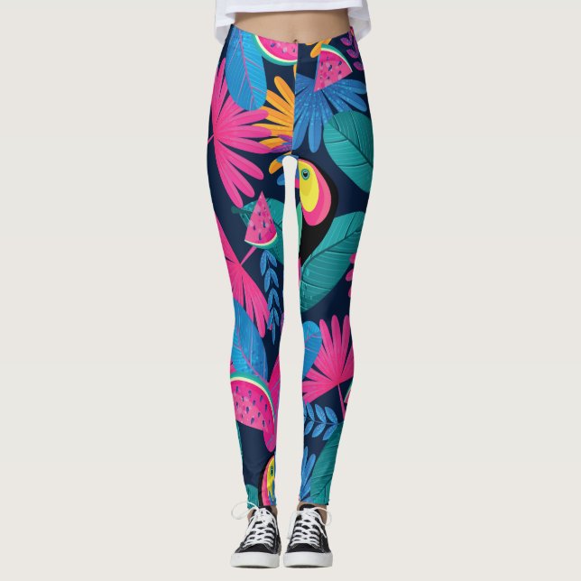 Djungelblandning  leggings (Framsida)