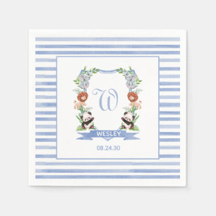 Djungeldjur Vapenpojke Baby Shower Servetter