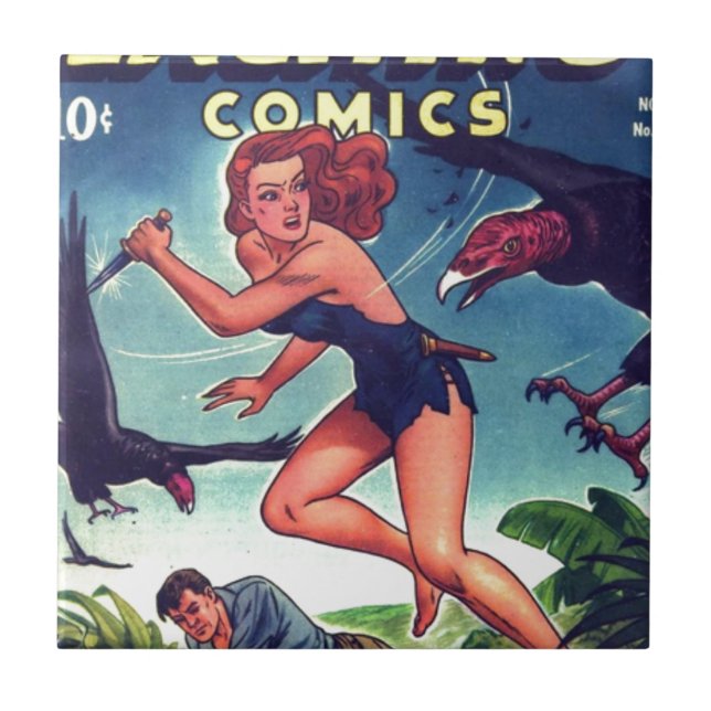 Djungelflicka och Condo Kakelplatta (Framsidan)