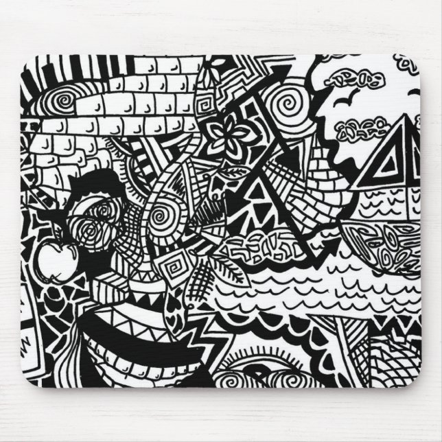 Djungelhavklotter Mousepad Musmatta (Framsidan)