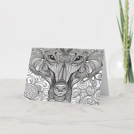 djungelkatt anteckningskort