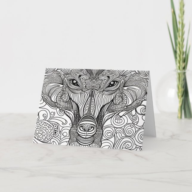 djungelkatt anteckningskort (Framsida)