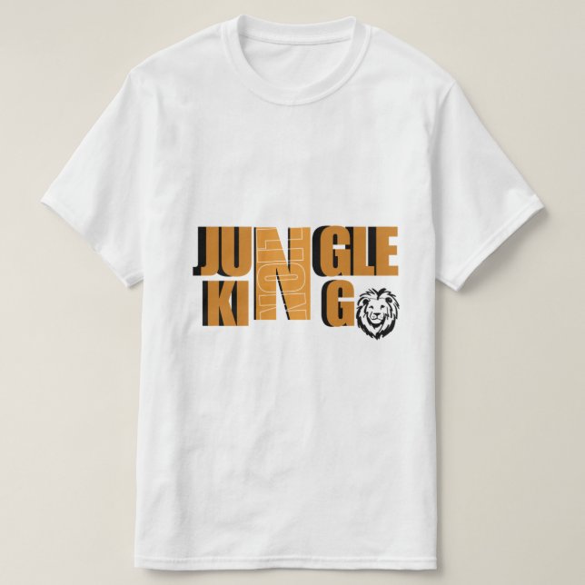 Djungelkung tema design t shirt (Design framsida)