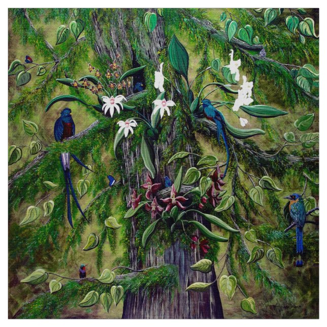 Djungeln av Guatemala tyg (Provkarta)