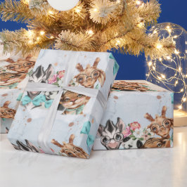 djungeln Safari wildon baby namn med djur Presentpapper