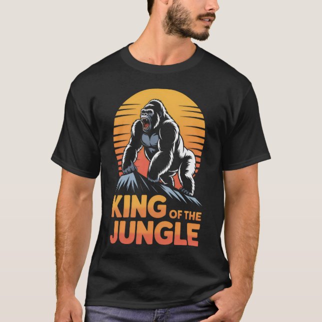 Djungelns Kung - Gorilla T Shirt (Framsida)