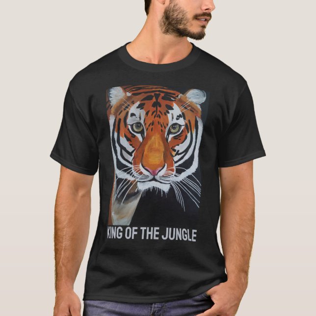 Djungelns kung Målning av Alfred Fox T Shirt (Framsida)