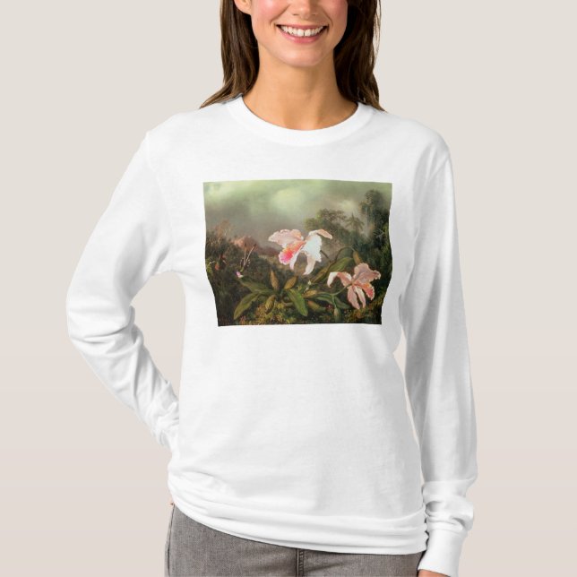 Djungelorchids och hummingbirds, 1872 tee (Framsida)