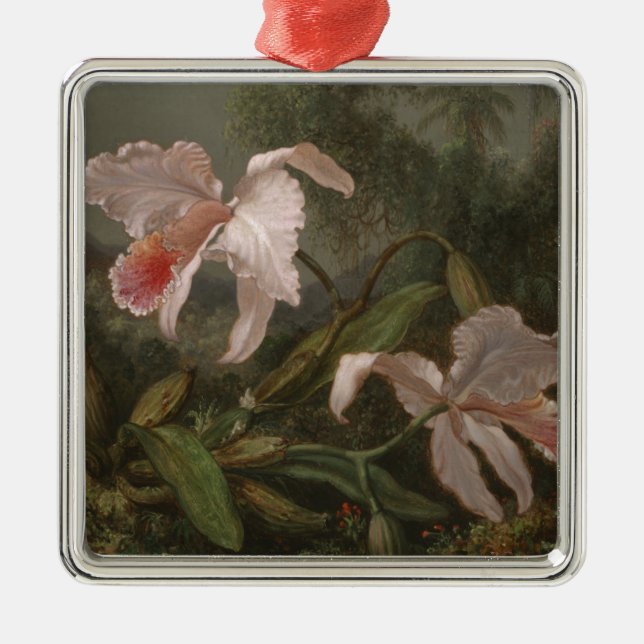 DjungelOrchids och Hummingbirds Julgransprydnad Metall (Framsidan)