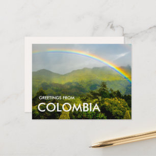 Djungelregnbåge Bogota Colombia vykort