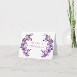 Djungelrosa Blommig Baby Shower Tacksamhetskort De Tack Kort