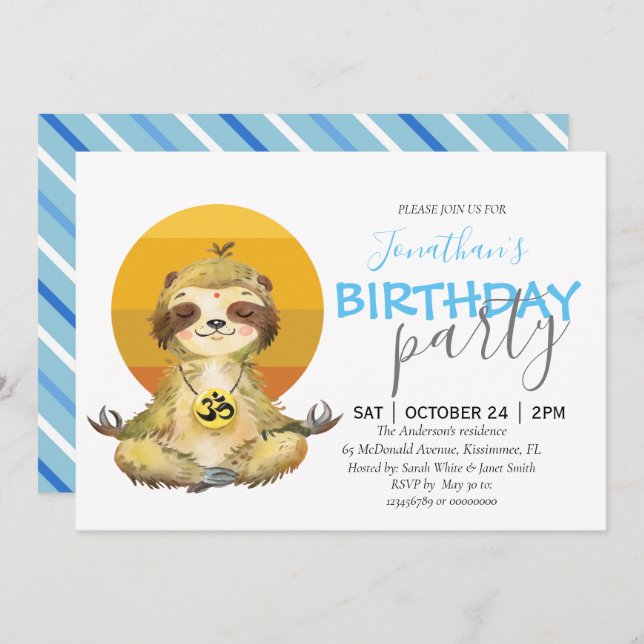 djungelsafari zoo Announcement Meddelande (Fram/baksida)