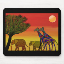Djungelsolnedgång Mousepad Musmatta