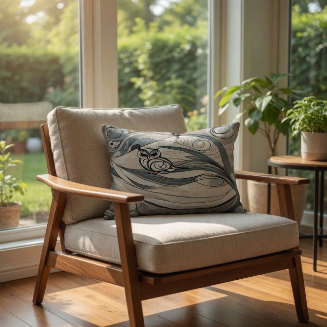 Djungelstatisk Prydnadskudde (Jungle Static Accent Pillow
)